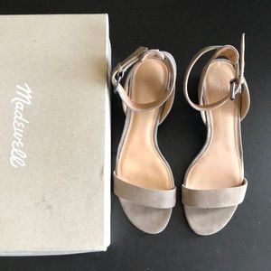 Madewell - suede block heel sandal